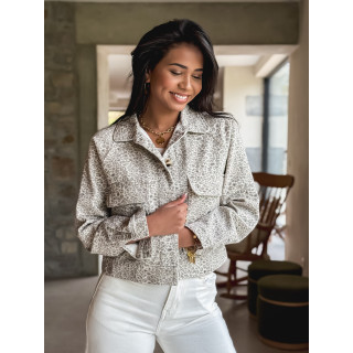 Veste léopard Kyoto - Beige