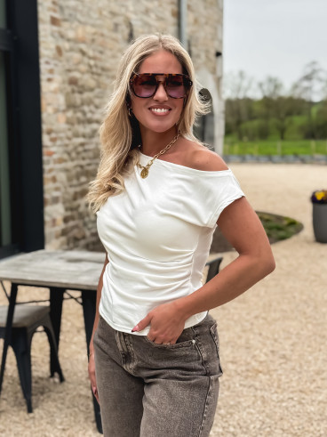 Blouse Isalia - Blanc Blouse Isalia - Blanc