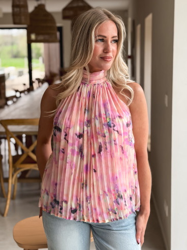 Blouse à motifs Norella - Rose