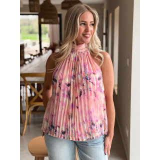 Blouse à motifs Norella - Rose