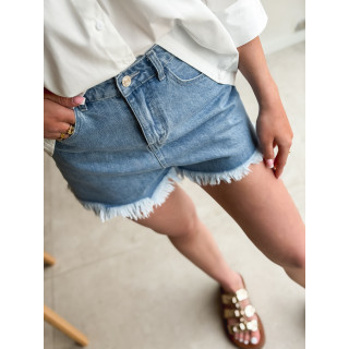 Short en jeans Amora - Bleu