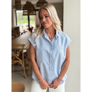 Chemise lignée Clarina - Bleu/Blanc