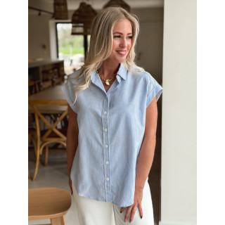 Chemise lignée Clarina - Bleu/Blanc