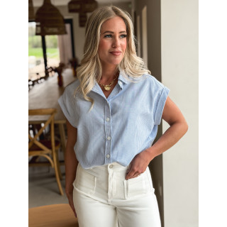 Chemise lignée Clarina - Bleu/Blanc