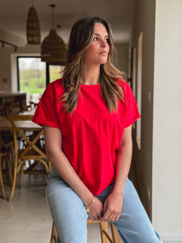 T-shirt Zélia - Rouge