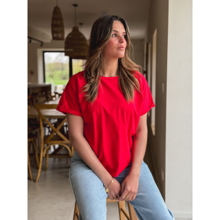 T-shirt Zélia - Rouge