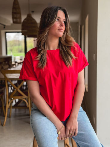 T-shirt Zélia - Rouge