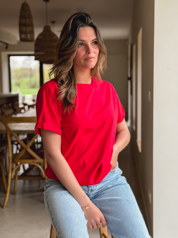T-shirt Zélia - Rouge