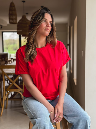 T-shirt Zélia - Rouge