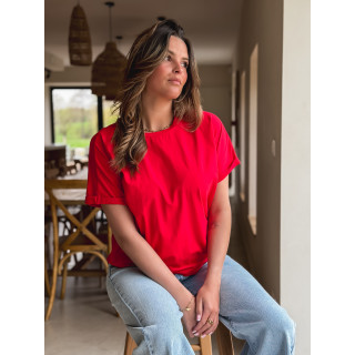 T-shirt Zélia - Rouge