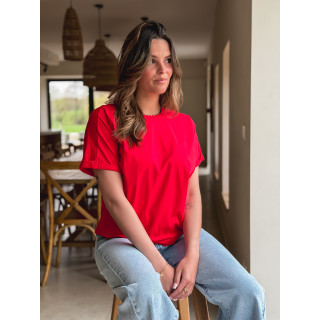 T-shirt Zélia - Rouge