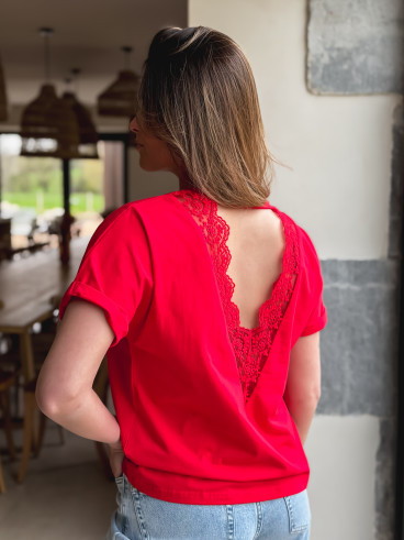 T-shirt Zélia - Rouge