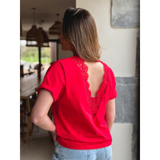 T-shirt Zélia - Rouge