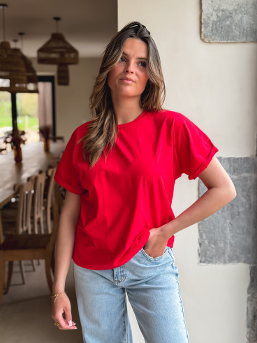 T-shirt Zélia - Rouge