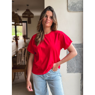 T-shirt Zélia - Rouge