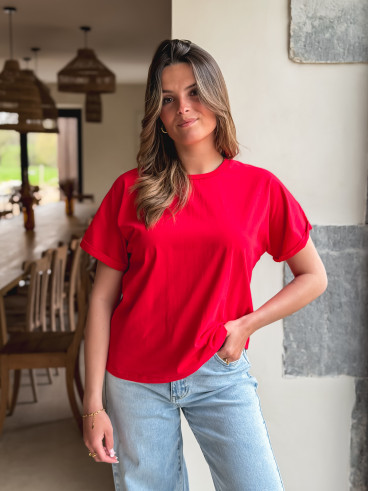 T-shirt Zélia - Rouge