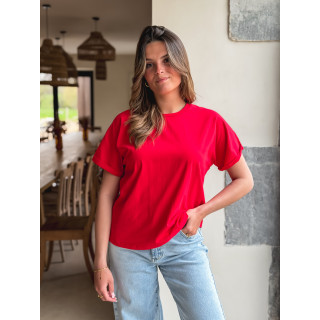 T-shirt Zélia - Rouge