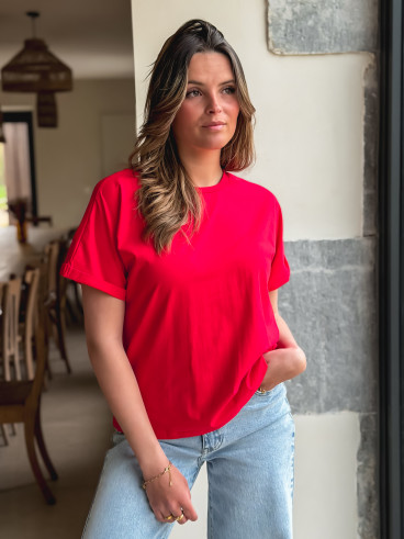 T-shirt Zélia - Rouge