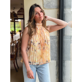 Blouse à motifs Norella - Jaune