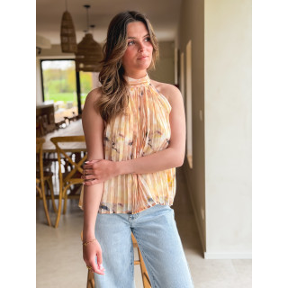 Blouse à motifs Norella - Jaune