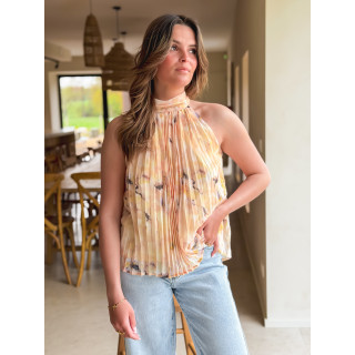 Blouse à motifs Norella - Jaune