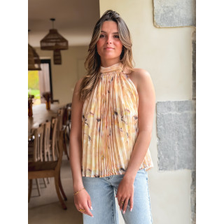 Blouse à motifs Norella - Jaune