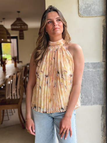 Blouse à motifs Norella - Jaune Blouse à motifs Norella - Jaune