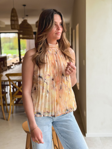 Blouse à motifs Norella - Jaune Blouse à motifs Norella - Jaune