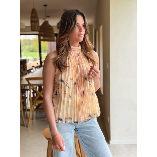 Blouse à motifs Norella - Jaune