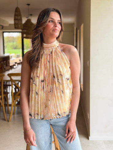 Blouse à motifs Norella - Jaune Blouse à motifs Norella - Jaune