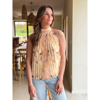 Blouse à motifs Norella - Jaune