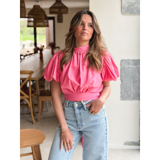 Blouse Loelia - Rose bonbon