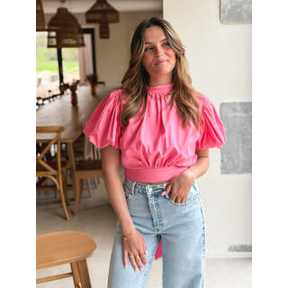 Blouse Loelia - Rose bonbon