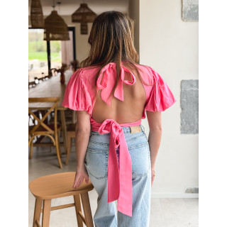 Blouse Loelia - Rose bonbon