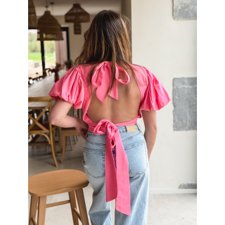Blouse Loelia - Rose bonbon