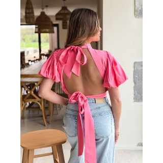 Blouse Loelia - Rose bonbon
