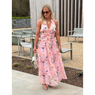 Robe longue Norella - Rose