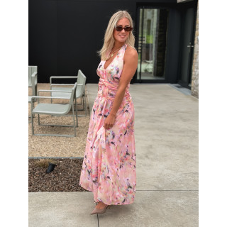 Robe longue Norella - Rose