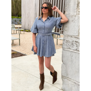 Robe courte Varsovie - Bleu