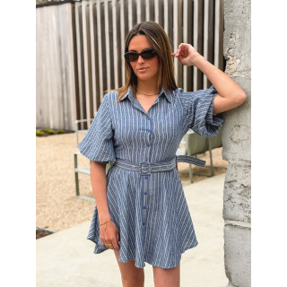 Robe courte Varsovie - Bleu