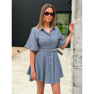 Robe courte Varsovie - Bleu