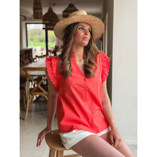 Chemisier sans manches Prague - Corail
