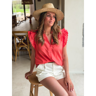 Chemisier sans manches Prague - Corail