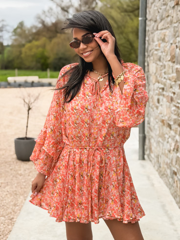Robe à motifs Tysia - Orange