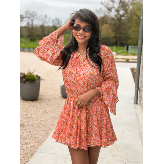 Robe à motifs Tysia - Orange