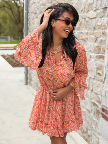 Robe à motifs Tysia - Orange