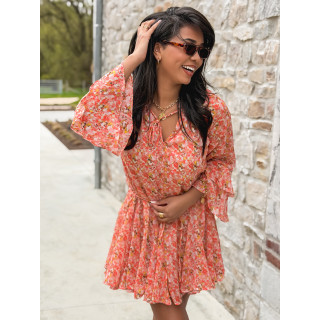 Robe à motifs Tysia - Orange