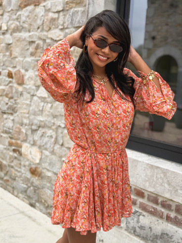 Robe à motifs Tysia - Orange