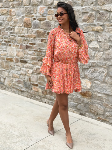 Robe à motifs Tysia - Orange
