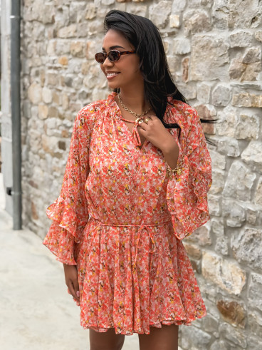 Robe à motifs Tysia - Orange